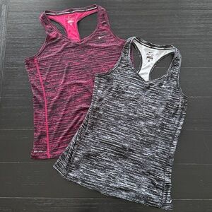 Nike Running Women's Miler Tank Top Set of 2 Medium